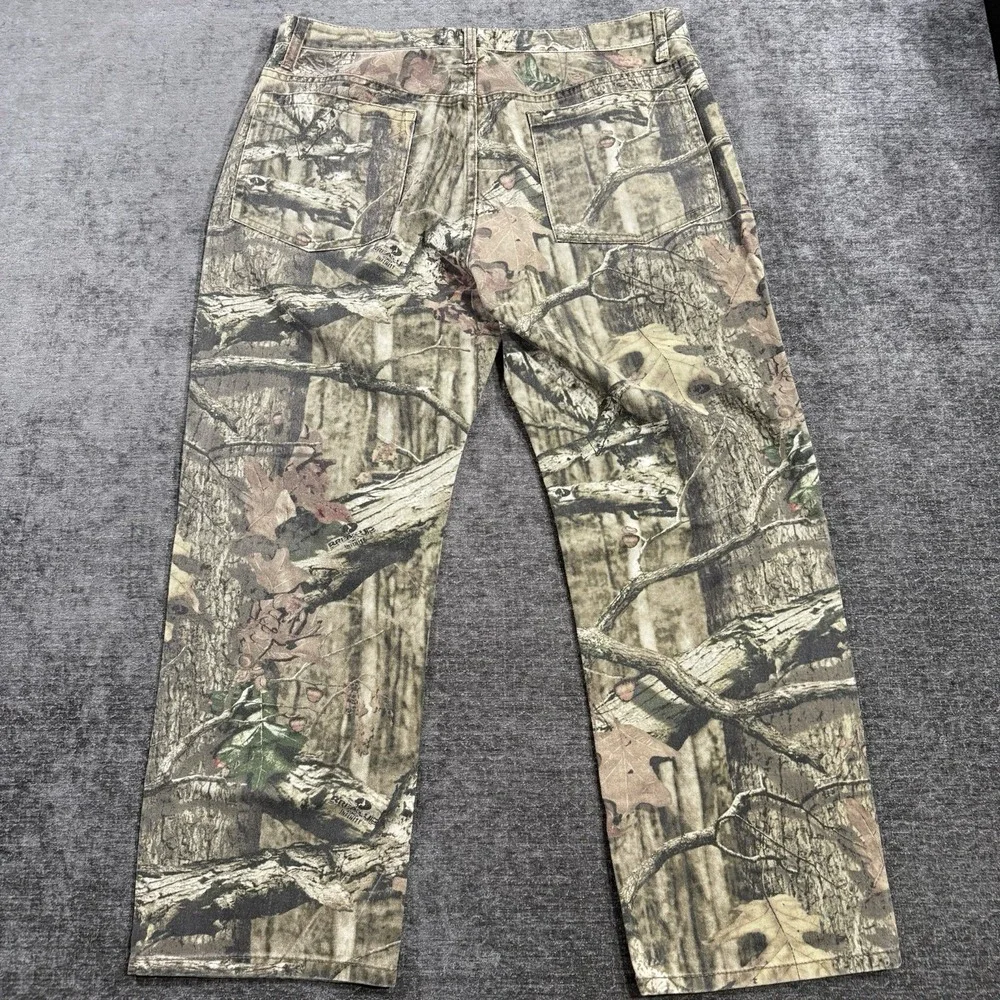 Mossy Oak Break-Up Infinity Pants Men's 38x30 Green Camo Hunting‎ Cotton Outdoor